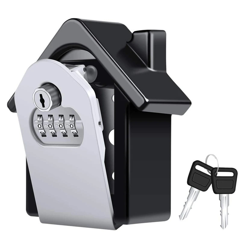 

Key Lock Box,[Emergency Key] Wall-Mounted Combination Key Security Storage Lock Box And Emergency Key To Prevent Forgetting The