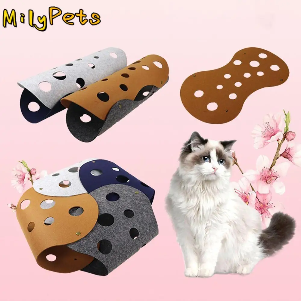 Pet Supplies Interactive Pet Tunnel Tube Bed Splicing Flexible Cat Activity Rug Deformable Collapsible Cats Play Mat Puppy