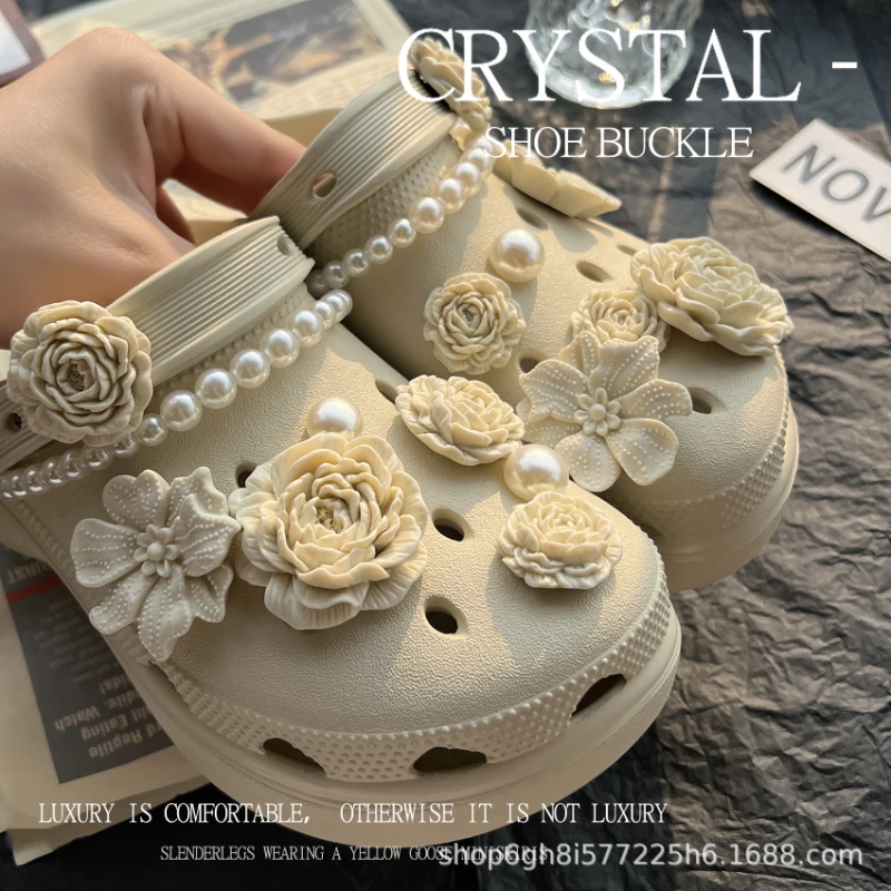 

New Fashion 3D Flower Series DIY Fashion Sandal Shoes Accessories Perfect for Shoes, Bags & Accessories, Ideal Gift