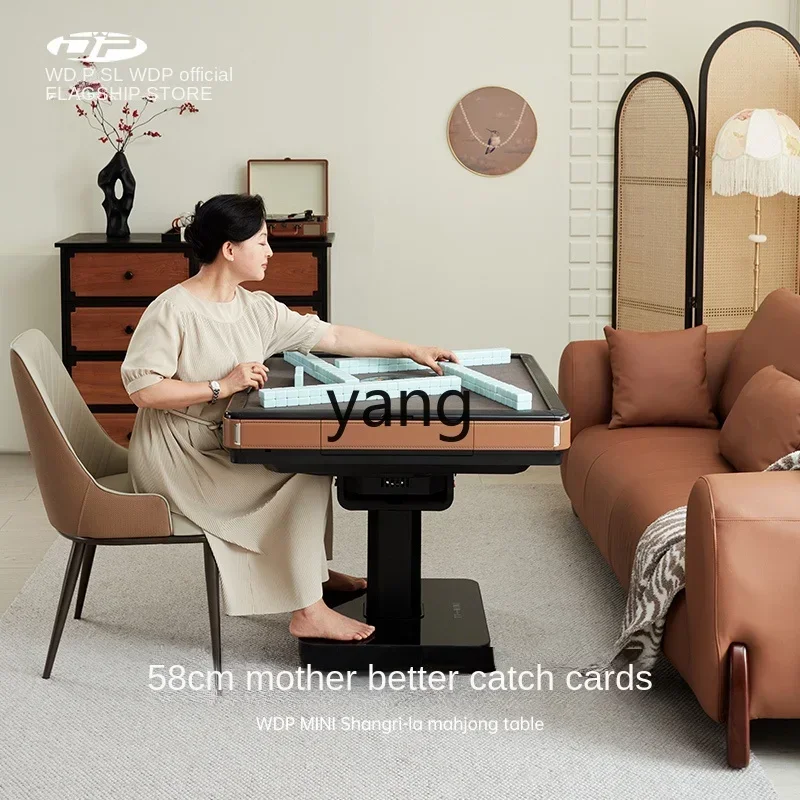 ZYR mahjong machine automatic folding mini dining table dual-purpose household roller coaster mahjong table