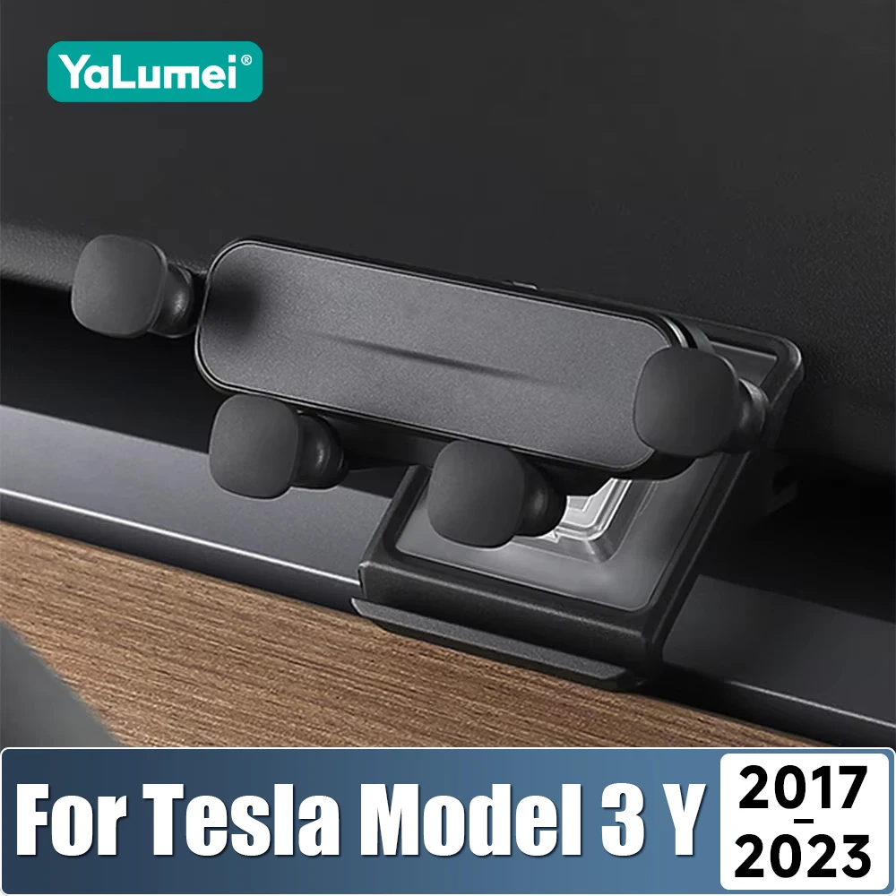 ABS Auto-Armaturenbrett-Handyhalterung, Smartphone-GPS-Halterung für Tesla Model 3 Y 2017 2018 2019 2020 2021 2022 2023