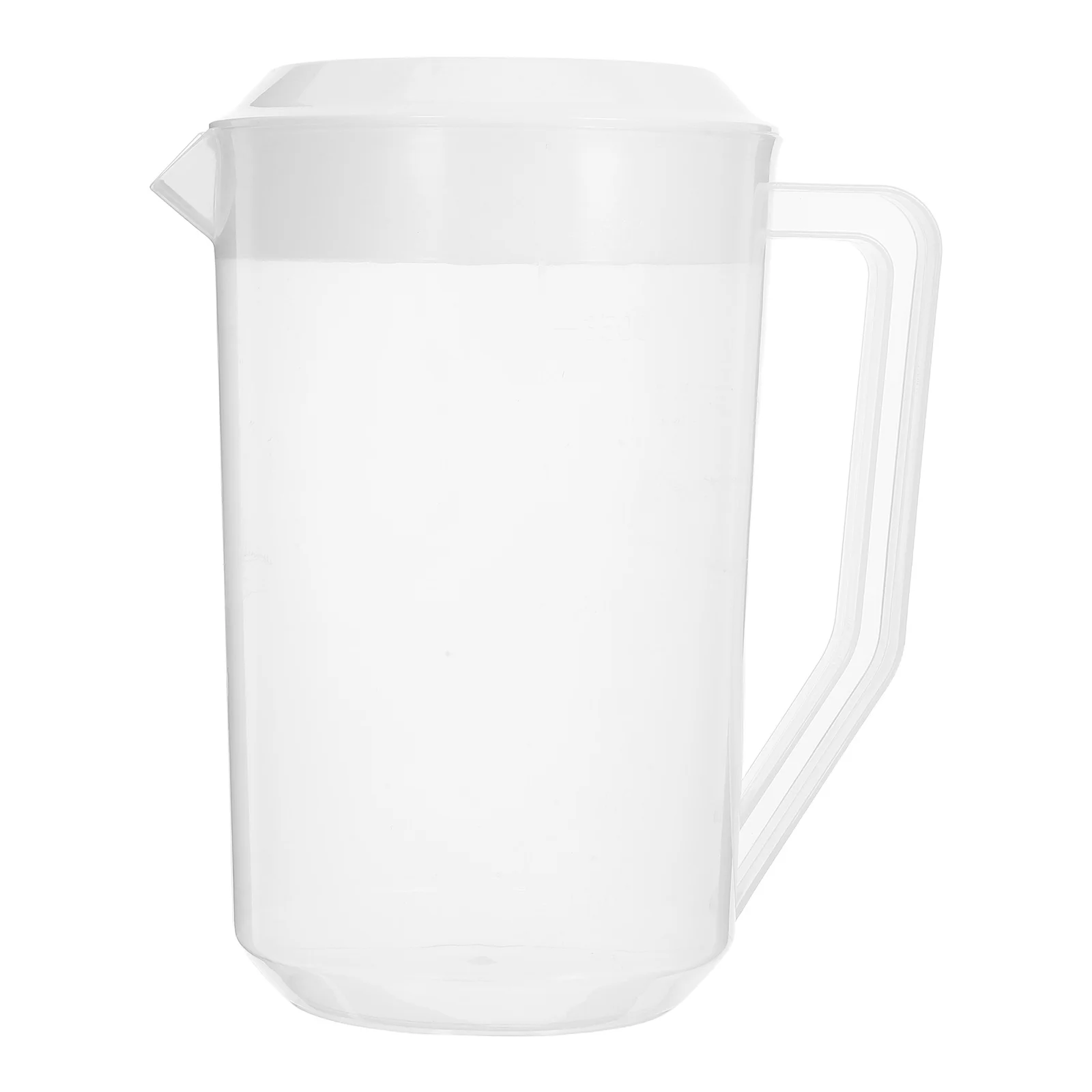 

Extra Large Capacity Juice Pot Fruit Pitchers with Scale Cold Beverage Jug Lid Water Plastic