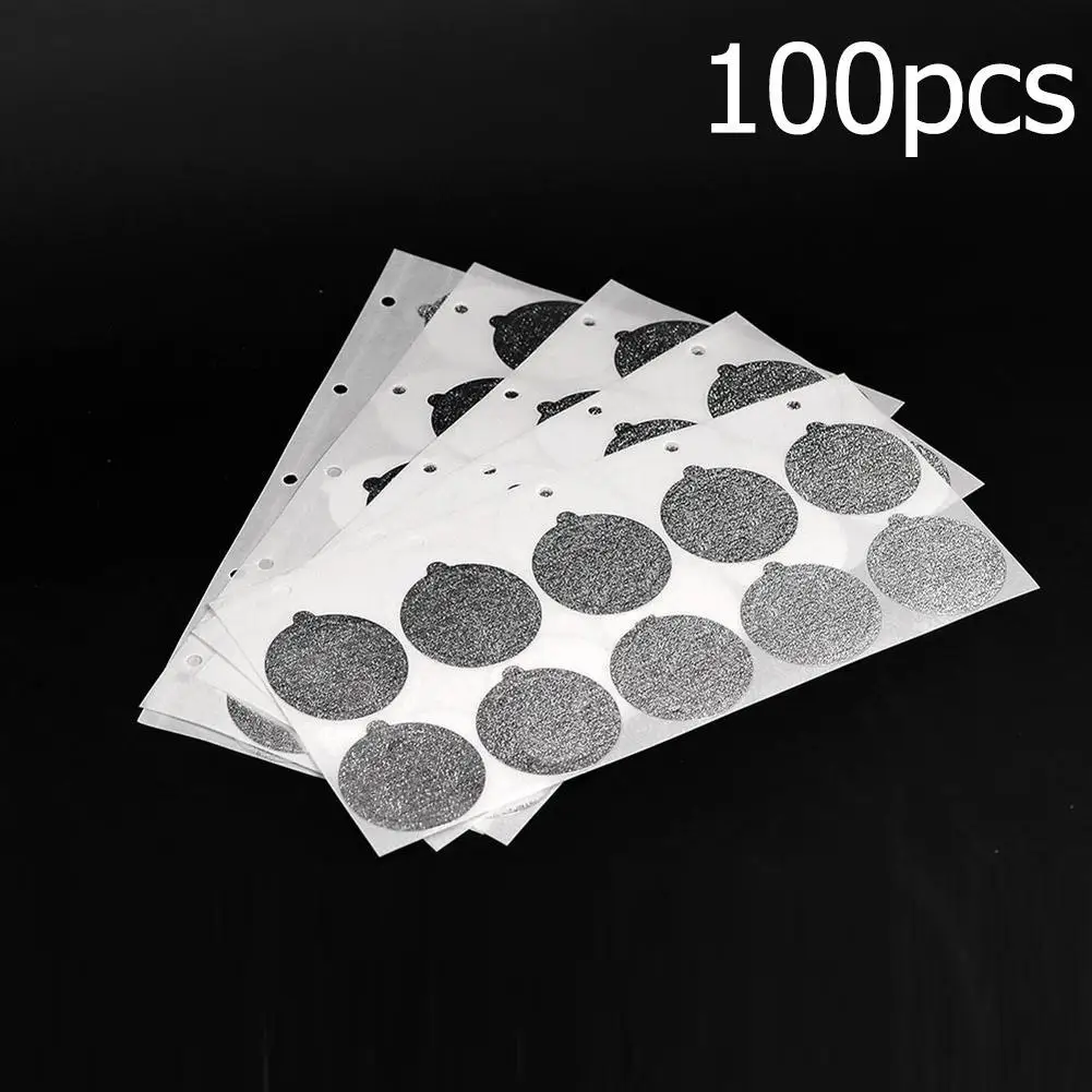 

100Pcs Adhesive Aluminum Lids Seals Disposable Coffee Capsule Covers Reusable Cafe Filter Lid Stickers for Filling Empty Capsule