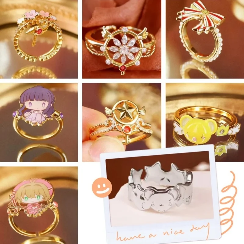 

Genuine Cardcaptor Sakura Ring Series Blind Box Toys Kawaii Surprise Cute Doll Anime Figure Model Cartoon Accessories Gift