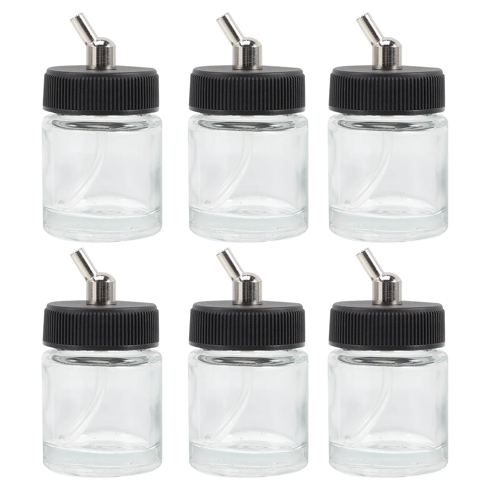 

Набор из 10 прочных прозрачных бутылочек для аэрографа объемом 22 мл для хранения и дозирования краски для художественных работ и моделей