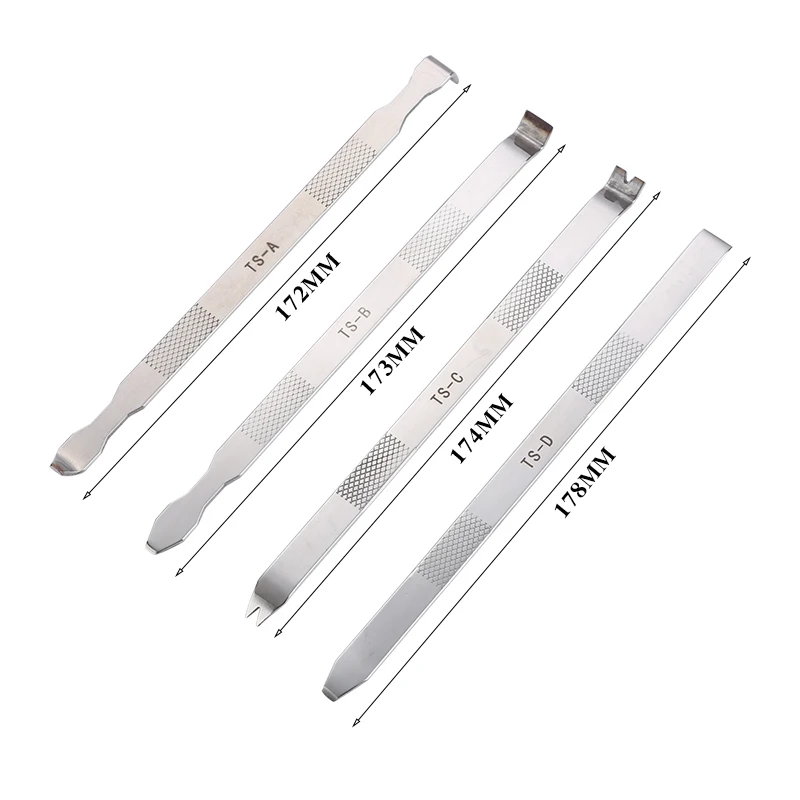 4ใน1หัวถอดชุดเครื่องมือเปิดความแข็งสูงโลหะ Crowbar สำหรับ iPhone Samsung โทรศัพท์มือถือแท็บเล็ตซ่อมเครื่องมือ
