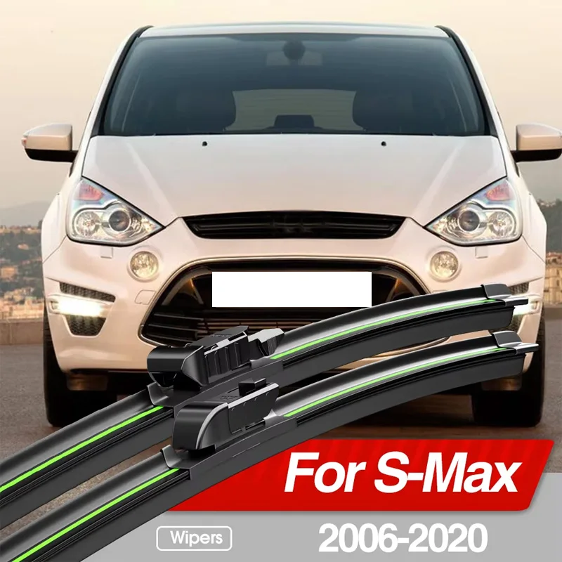 For Ford S-Max SMax S Max MK1 MK2 2006-2020 Front Windshield Wiper Blades 2pcs Windscreen Window Accessories 2007 2010 2017 2019