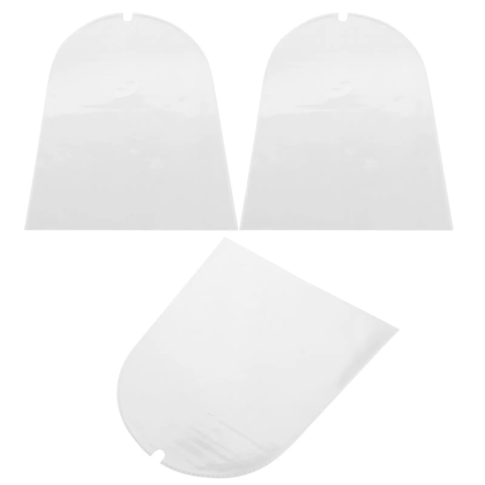 Clear PVC Figure Display Covers 3 Pack Transparent Dustproof Rainproof Storage Bags for Collectibles