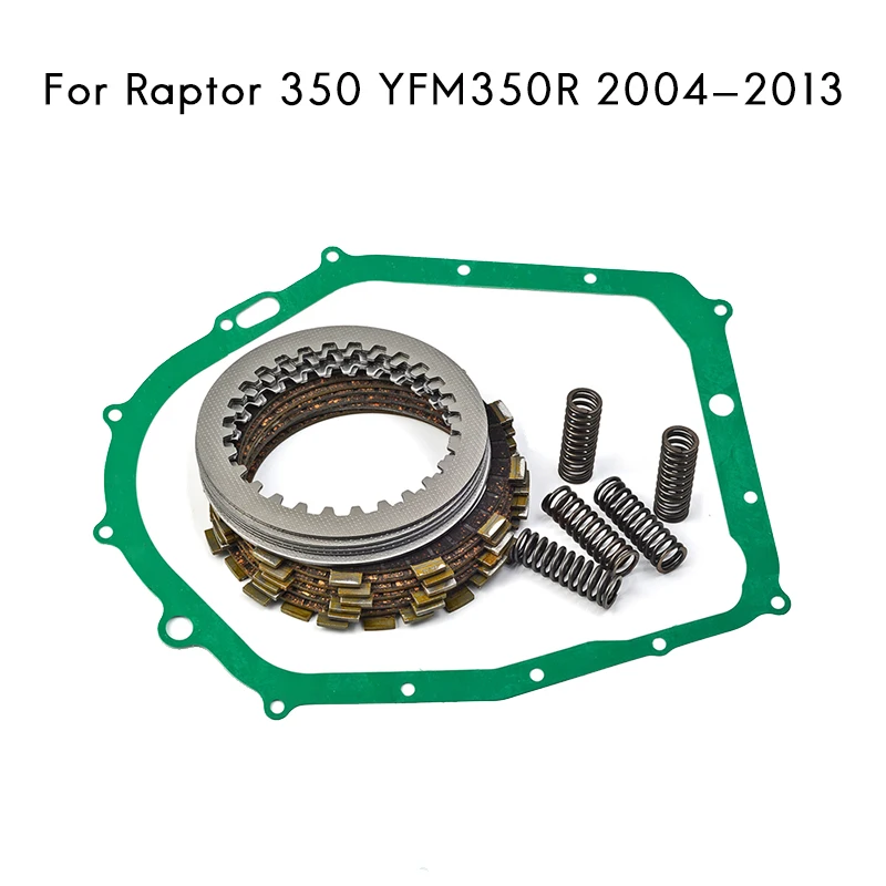 Clutch Kit Clutch Friction Plates Heavy Duty Springs & Cover Gasket for Yamaha Raptor 350 YFM350R 2004-2013