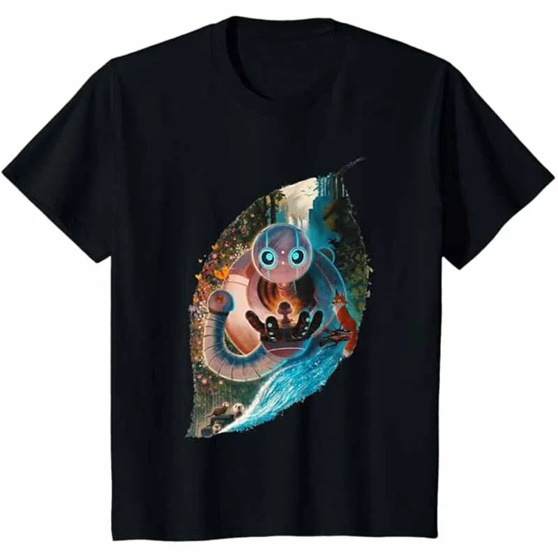 

Wild Robot Shirt Spring Summer Holiday Street Graffiti Style Men/Women Casual Cute and Funny Streetwear T-shirt