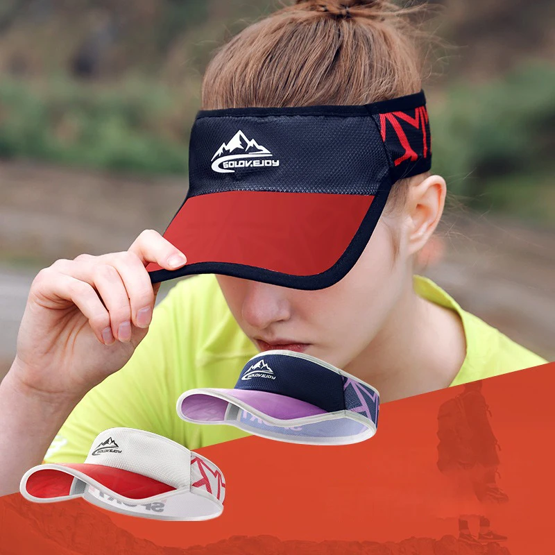 Cool Elastic Sports Visor Elastic Non-Slip Headband Outdoor Running Fitness Sweat-Absorbent And Breathable Anti-Perspirant Belt