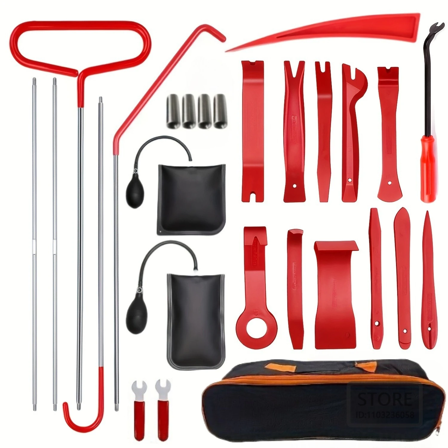 Hot Car Door Repair Hand Tools Wedge Pump Locksmith Thickened Kit Air Cushion Emergency Open Unlock Long Reach Grabber Tool Set