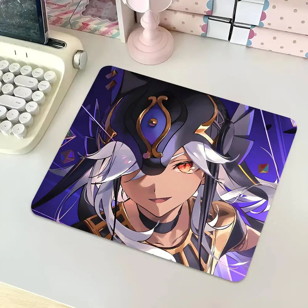 1pc Cyno Genshin Impact Small Mousepad Keyboard Pad Laptop Cushion Non-slip Deskpad