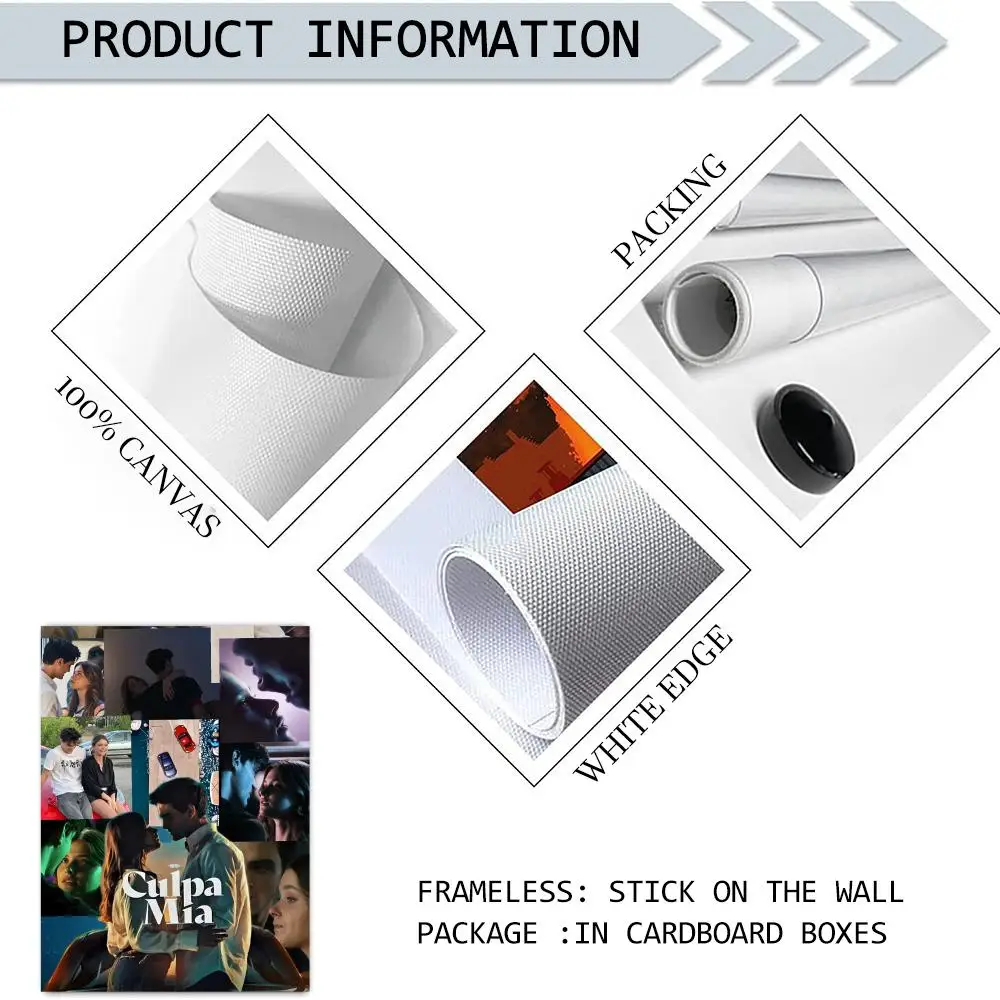 بلدي خطأ Culpa ميا الفيلم الكلاسيكي المشارك ملصق ذاتية اللصق لمكتب المنزل مسرح الفيلم جدار ديكور فني هدية رائعة