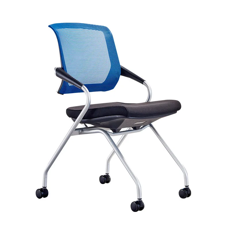사무실 의자 교육 기관 훈련 접이식 회의 직원 플라스틱 의자 컴퓨터 등받이