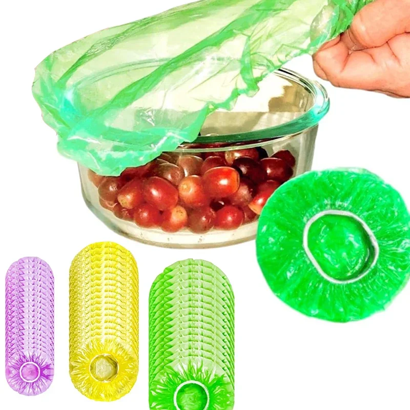 

Covers for Food Wrap Elastic Covers for Bowls Plates Dishes Reusable Disposable for Leftovers Picnic Outdoor Food Cover Frutero