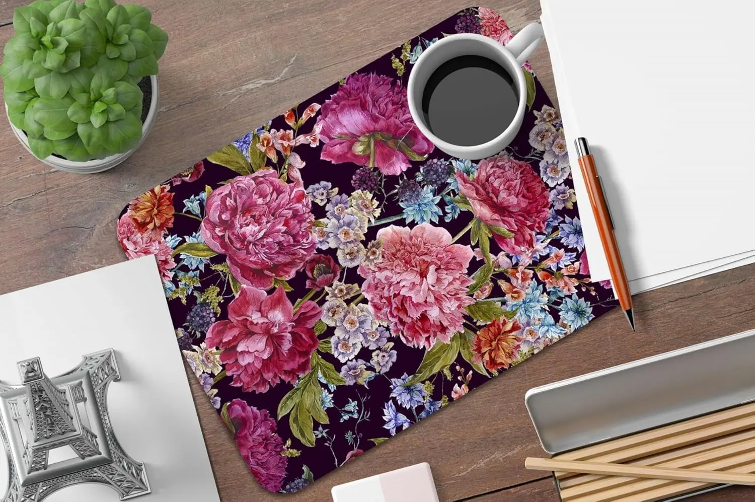 Marble Blue and Gold Flowers placemat for the kitchen  table mat  kitchen decoration accessories  placemats for table