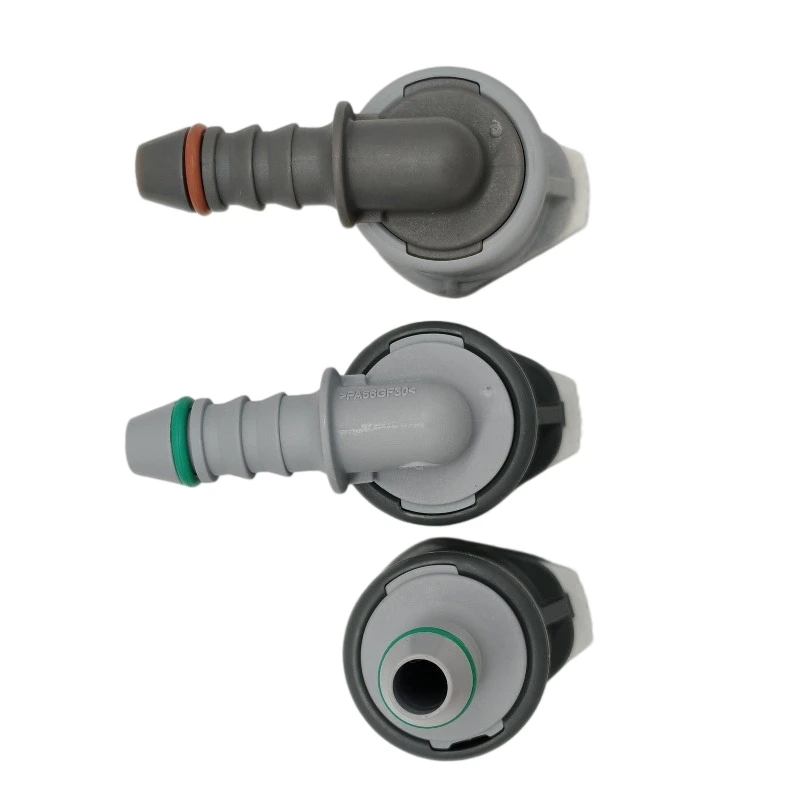 Fuel line quick connector 9.49mm ID6 SAE 3/8 Fuel pipe joint plastic fittings of double clip V for fiat 2pcs a lot