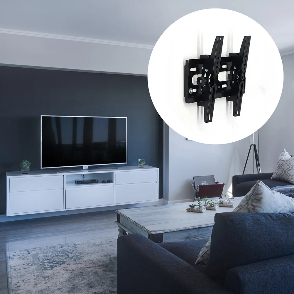 

1pc Universal Adjustable Lcd Wall Mount Bracket 14-42 Inch Durable Strong Mounting Stand For Living Room Conference Room
