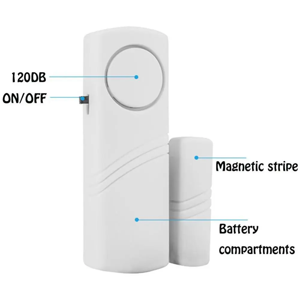 Tuya-alarma antirrobo inalámbrica, Sensor antirrobo de puerta independiente, dispositivo de seguridad para el hogar, sistema de alarma de