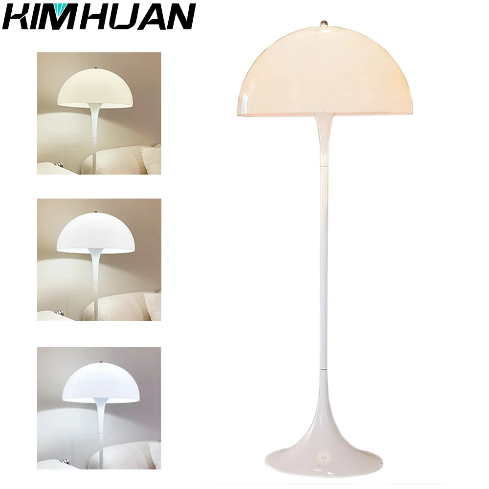 Modern White Mushroom Floor Light for Livingroom Bedside Lamp Home Decor Standing Table Lamp Reading Lighting Fixtures