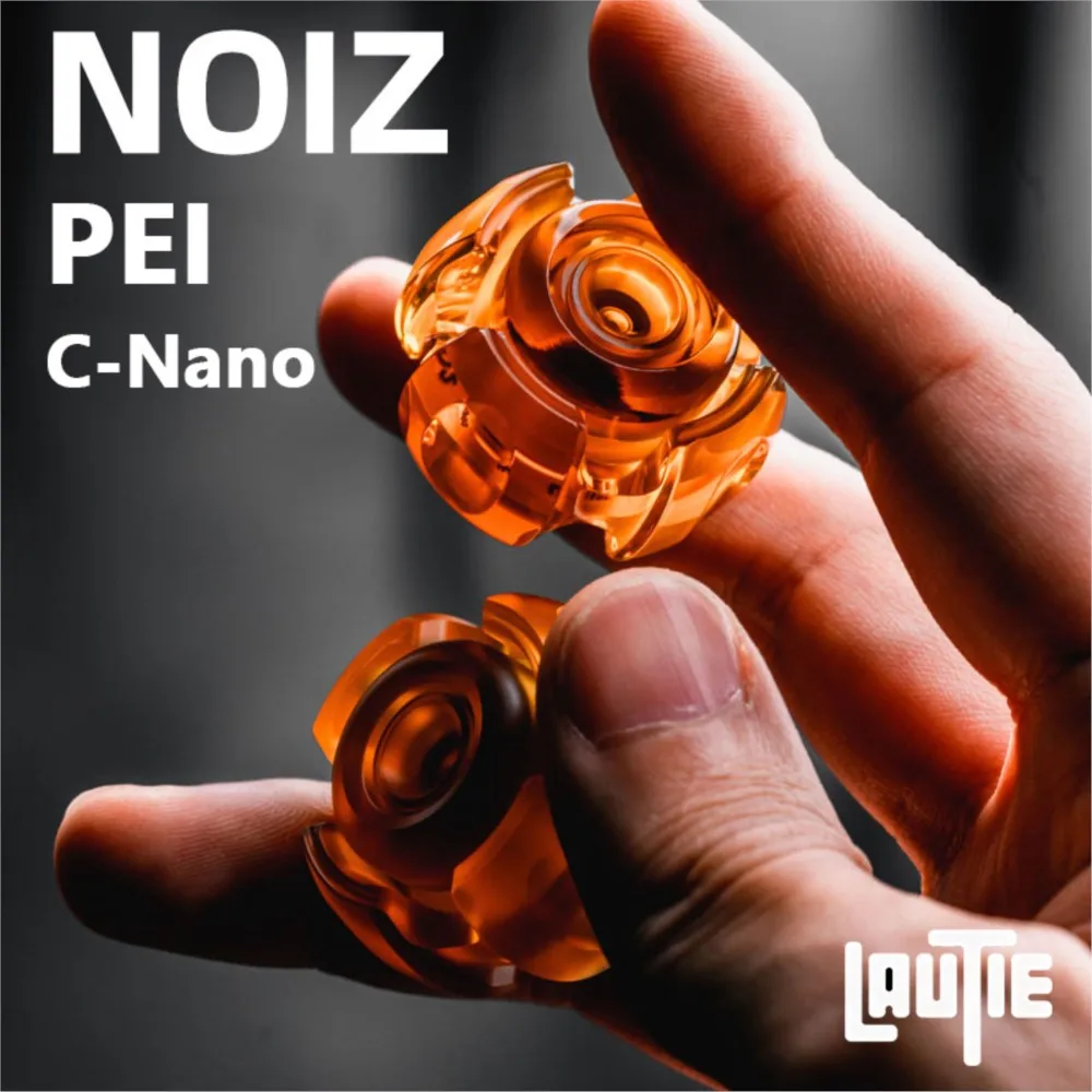 LAUTIE NoizC-Nano PEI Fidget Spinner Noiz Series Stress Relief Toy Fidget Toys Adults Fidgeting Spinners Anxiety Relief Gadget