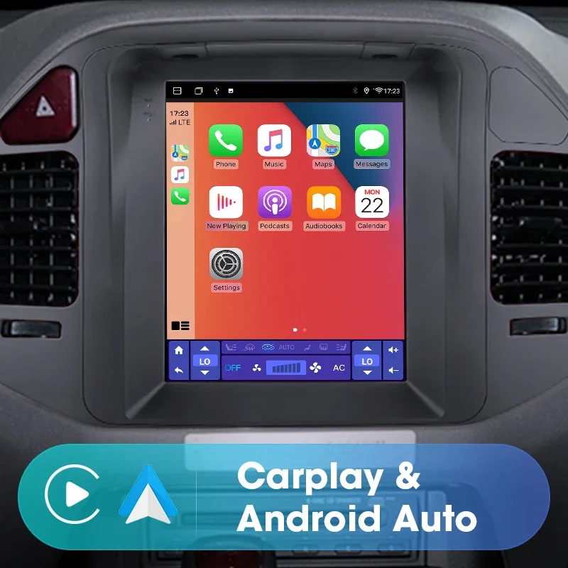 JMCQ-Leitor multimídia de carro, Android 12, tela vertical, Carplay, navegador, unidade principal, Mitsubishi Pajero V60 V68 V73 1999-2006