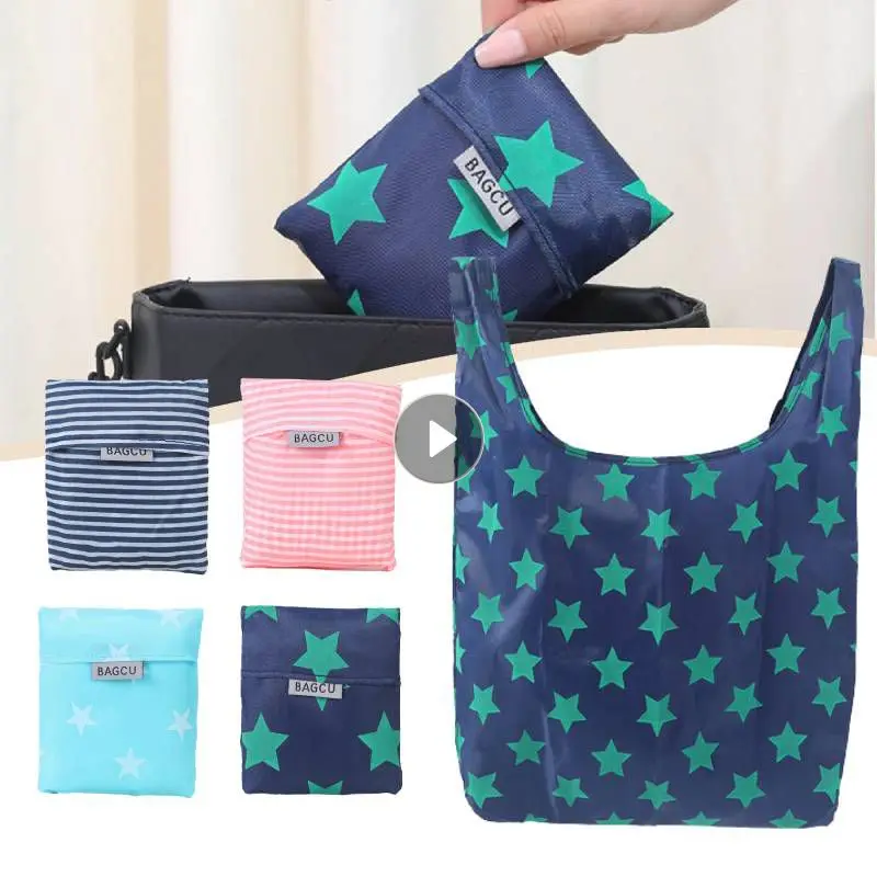 Shopping bag Eco-friendly bag polyester hand shoulder Grocery bags Shoulder Market Bags Reusable foldable Supermarket Shop bags