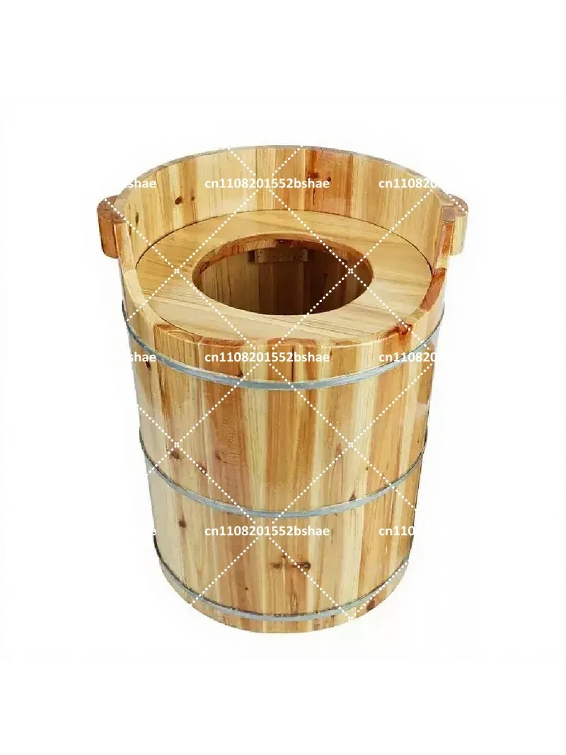 Natural Wood Herbal Sitz Bath Steamer Steam Sauna Tub for Hemorrhoid Feminine Care