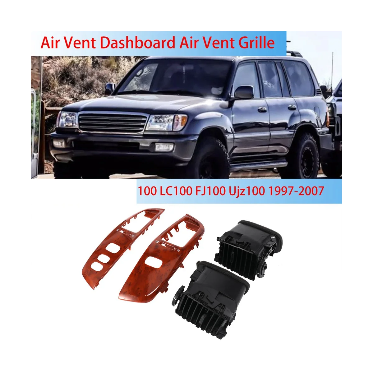 

Автомобильная внутренняя панель LHD для приборной панели с вентиляционным отверстием для Toyota Land Cruiser 100 LC100 FJ100 Ujz100 1997-2007