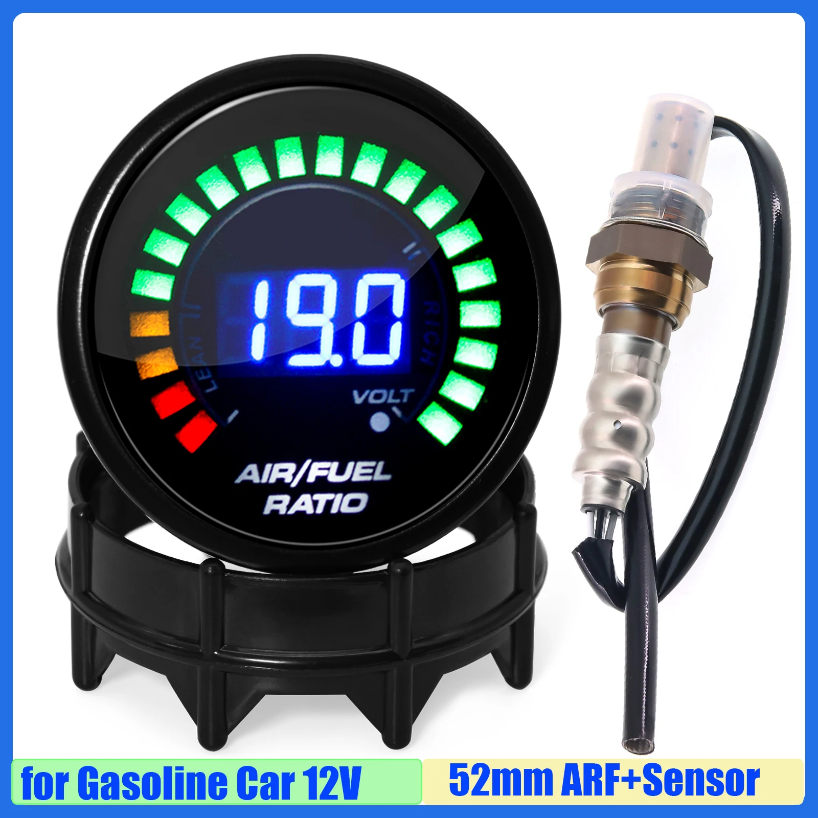 Digital Air Fuel Ratio Smoke Lens AFR Meter 2