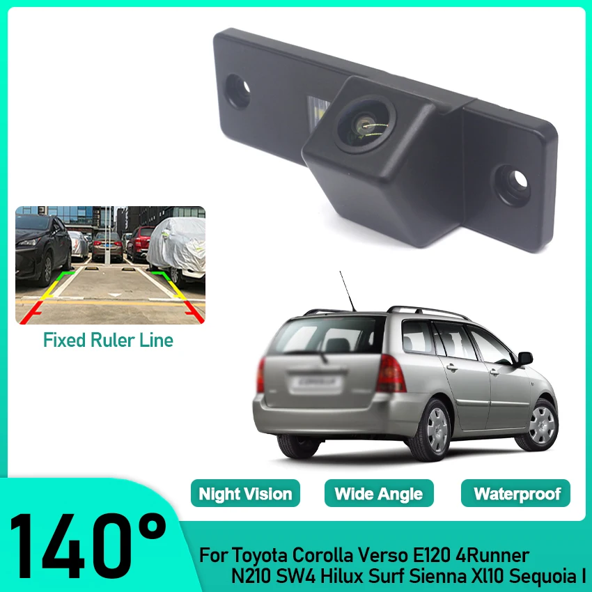 

Vehicle Rear View Camera For Toyota Corolla Verso E120 4Runner N210 SW4 Hilux Surf Sienna Xl10 Sequoia I Car Reversing Monitor