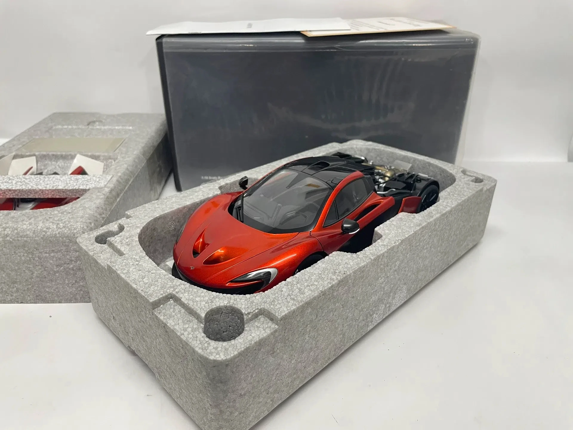 

Autoart 1:18 P1 Orange Simulation Limited Edition, все открытые металлические статические модели автомобиля из сплава, игрушка в подарок