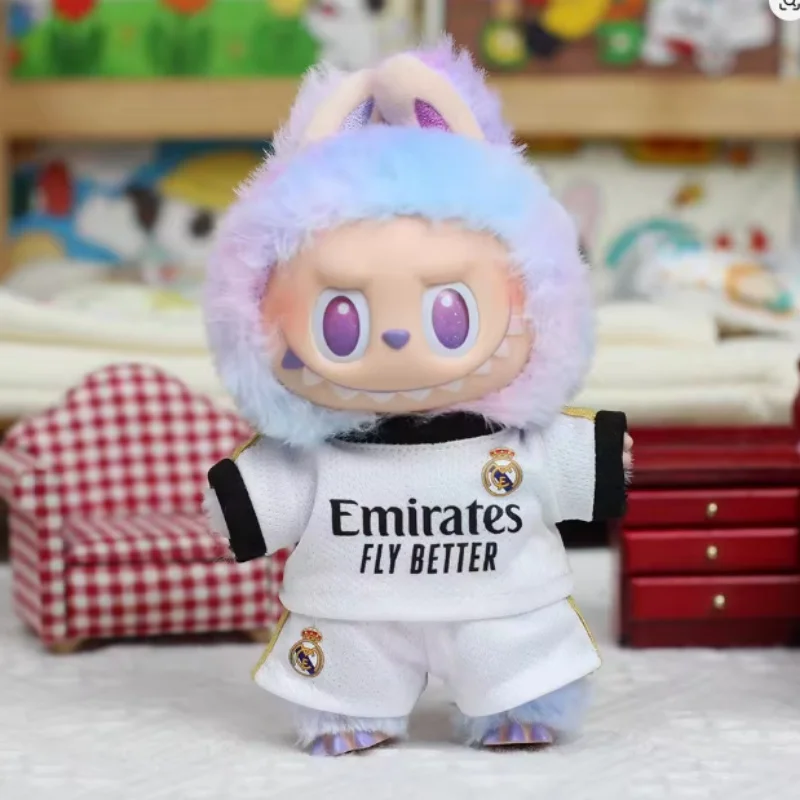 Only Clothes15-17cm V1 V2 V3 Labubu Football Uniform Sports Outfit Heart Pounding Macaron Dressing Full Of Handsome Dress Gift