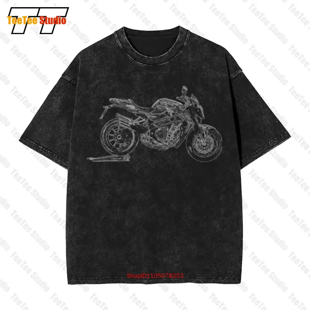Mv Agusta Brutale 1090 2016 Inspired Motorcycle Vintage Oversized T-Shirt 32I7