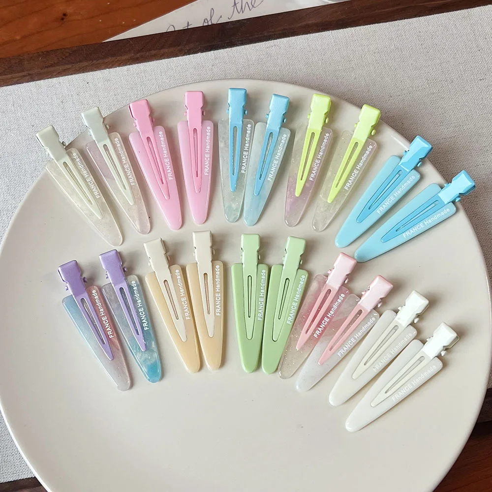 Hair Clip Colorful Seamless Bangs Side Clip Korean Style Makeup Hair Accessory for Women Girls Hairbows for Girls