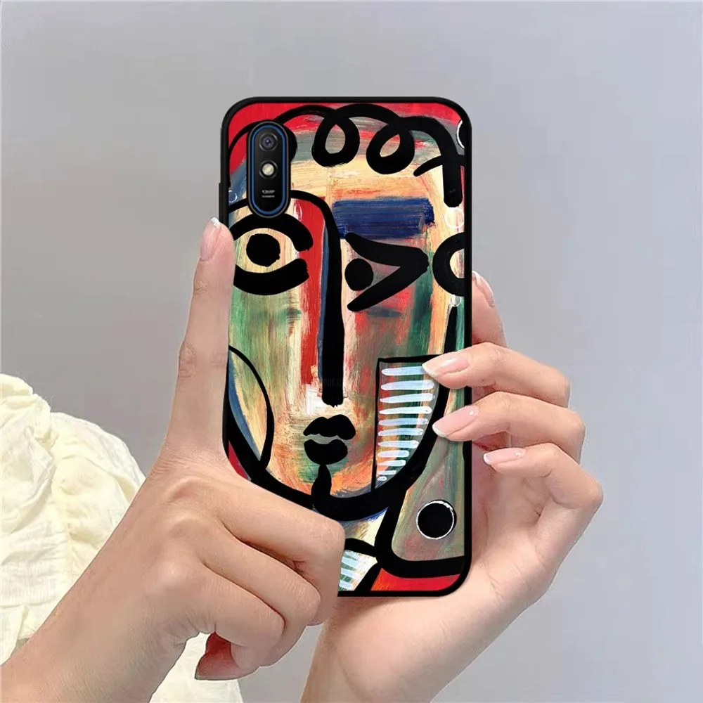 Picasso abstract Art painting Phone Case For Redmi 5 6 7 8 9 10 plus pro 6 7 8 9 A GO K20 K30 K40 pro plus F3 Fundas