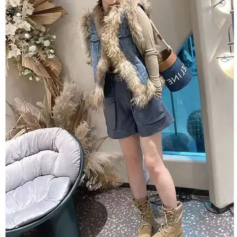 

Vests Waistcoats Thick Womens Uniform Autumn Plaids Three-Button College Inspired Academia Breathable Stylish Chic Preppy Grunge