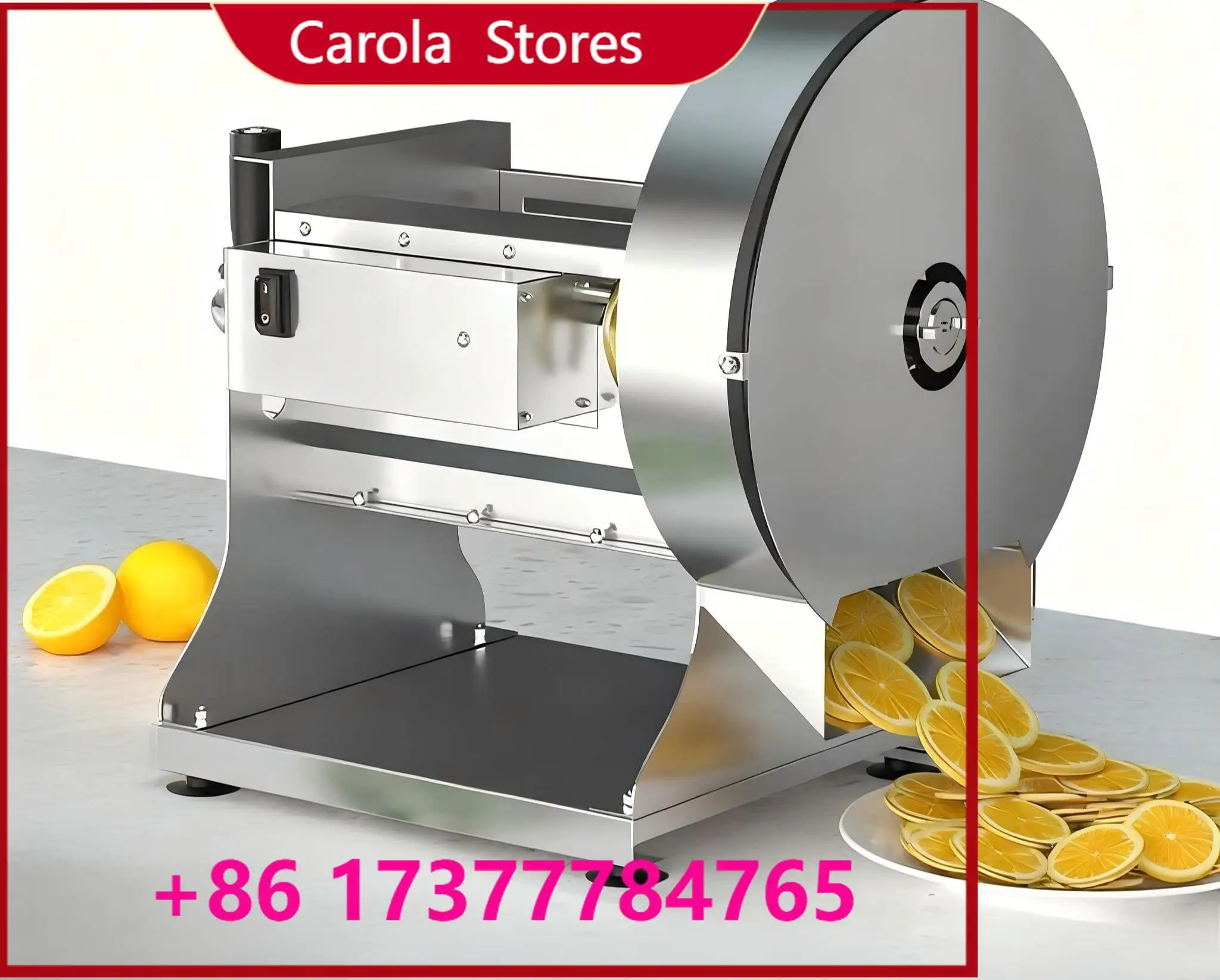 Commercial Automatic Stainless Steel Vegetable Fruit Slicer, Onion Potato Lemon Coconut Chip  for Food