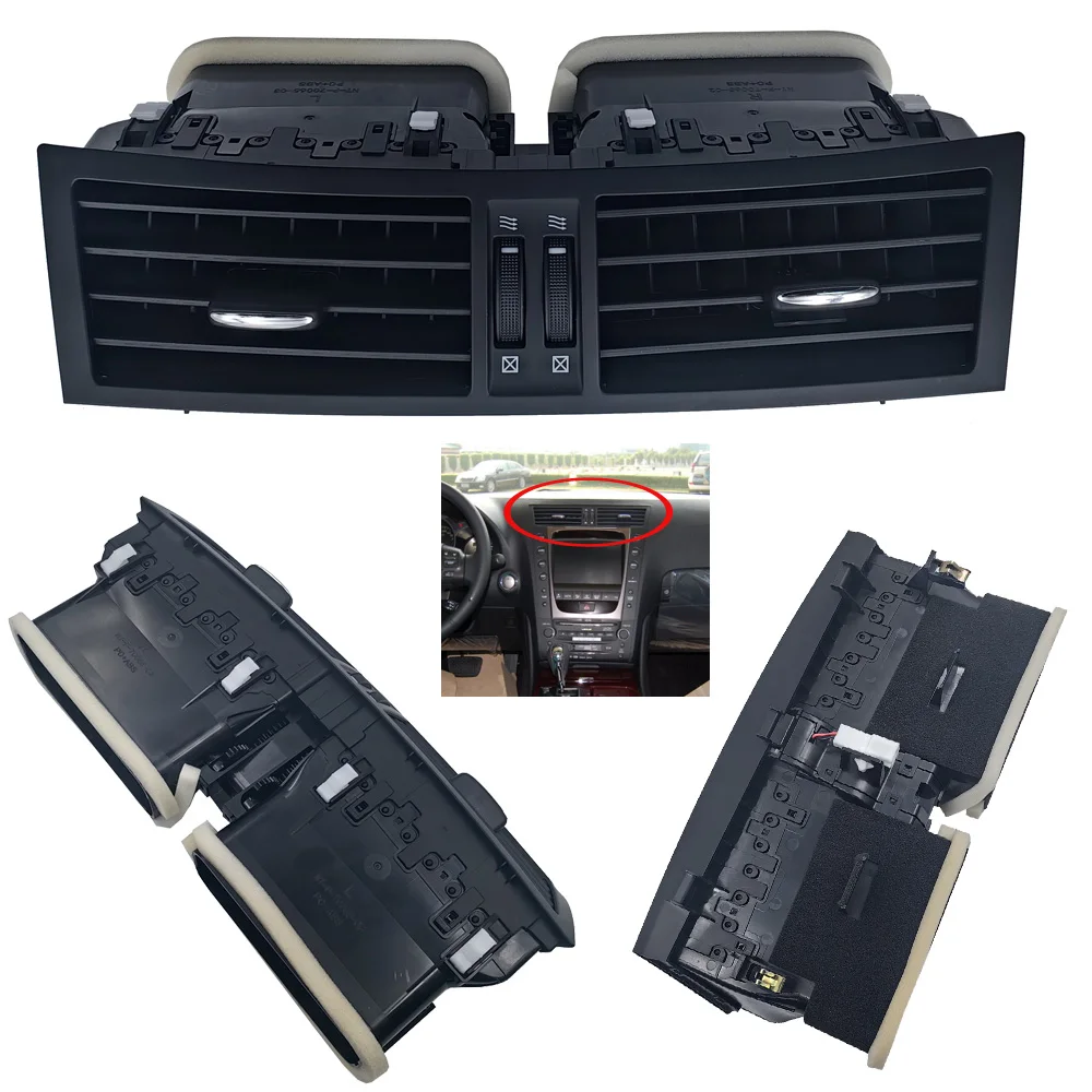 Adatto per Lexus Gs300 Gs430 Console centrale Uscita aria Cruscotto Condizionatore d'aria Uscita aria riscaldatore aria fredda