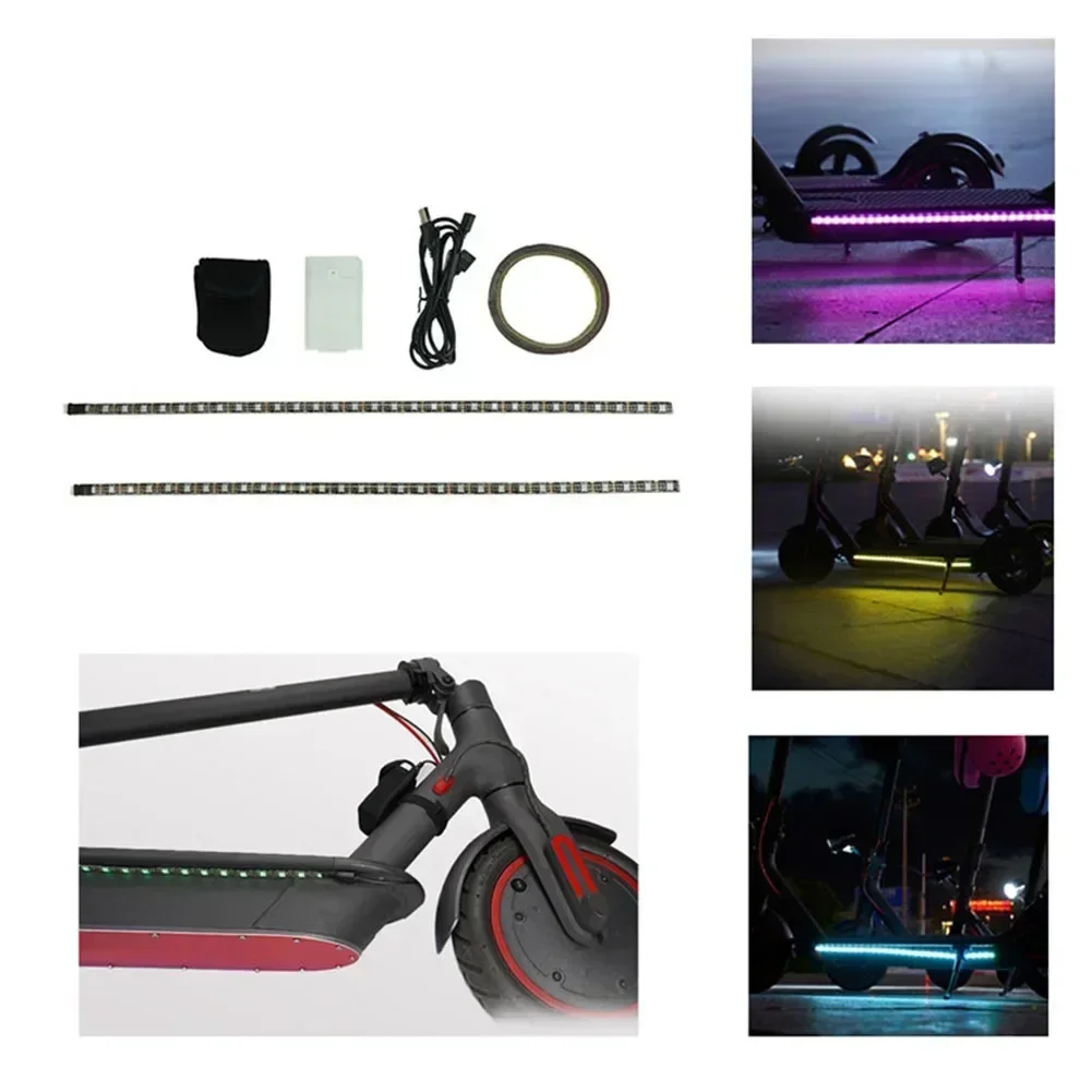 Electric Scooter LED Light Strip Colorful Marquees For -Xiaomi/Pro Max G30 Waterproof Light Bars E-Scooter Accessories