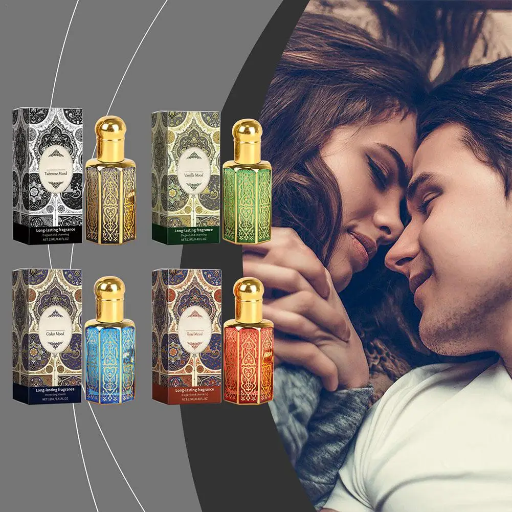 Perfumes árabes de 12ml, Perfume encantador para hombres, Perfume Personal de larga duración, Perfume elegante exótico misterioso