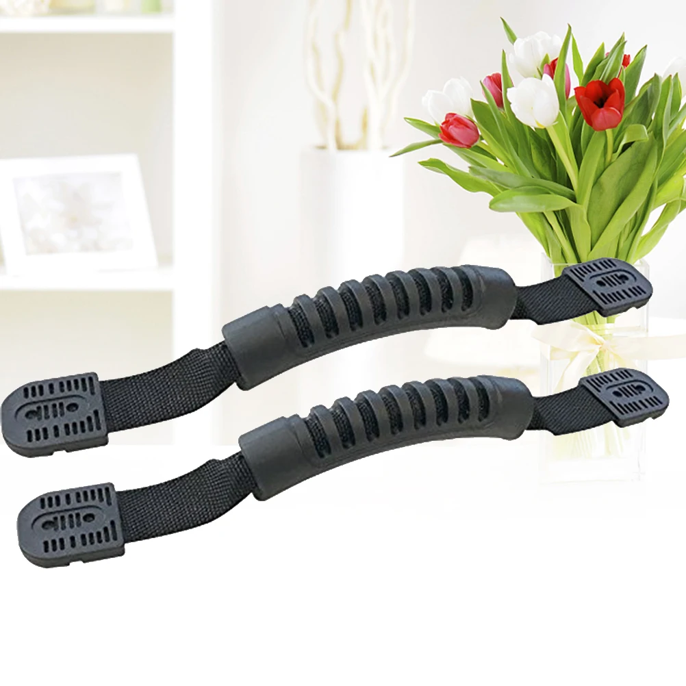 

2 Pcs Kayaks Safety Handrail Handles Carry Replacement Remote Control Canoe Black Accessories
