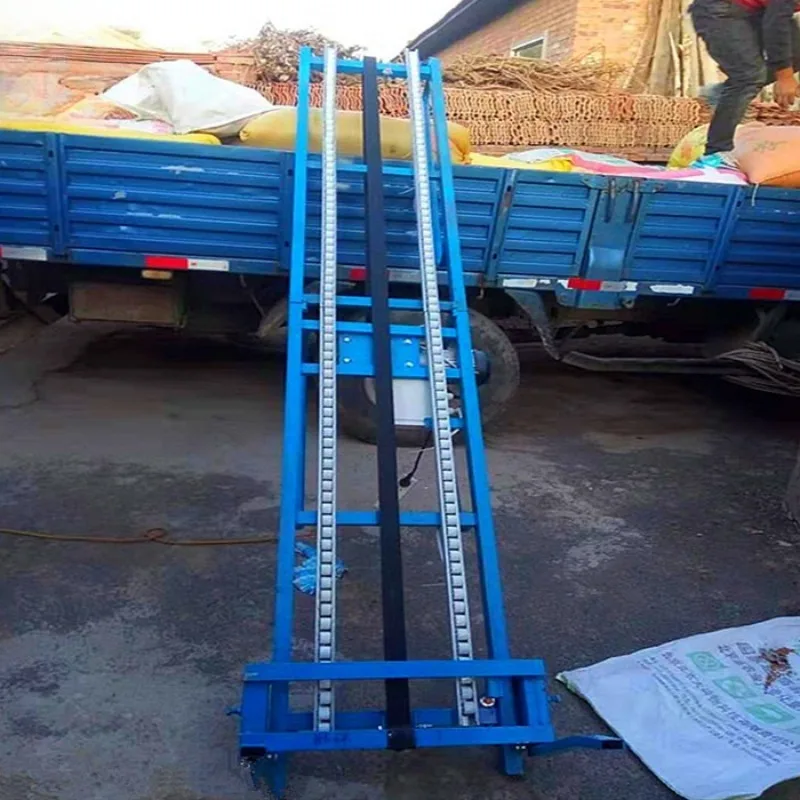 Automatic Loader Aluminum Film Glass Solar Panel Hoist Bale Sugarcane Loader Electric Vehicle Foldable Grain Loader