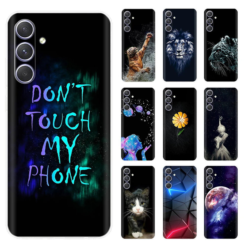 Soft Clear TPU Case For Samsung Galaxy A55 5G Case SM-A556B Painted Cover For Samsung A55 A 55 GalaxyA55 Protective Shell Cases