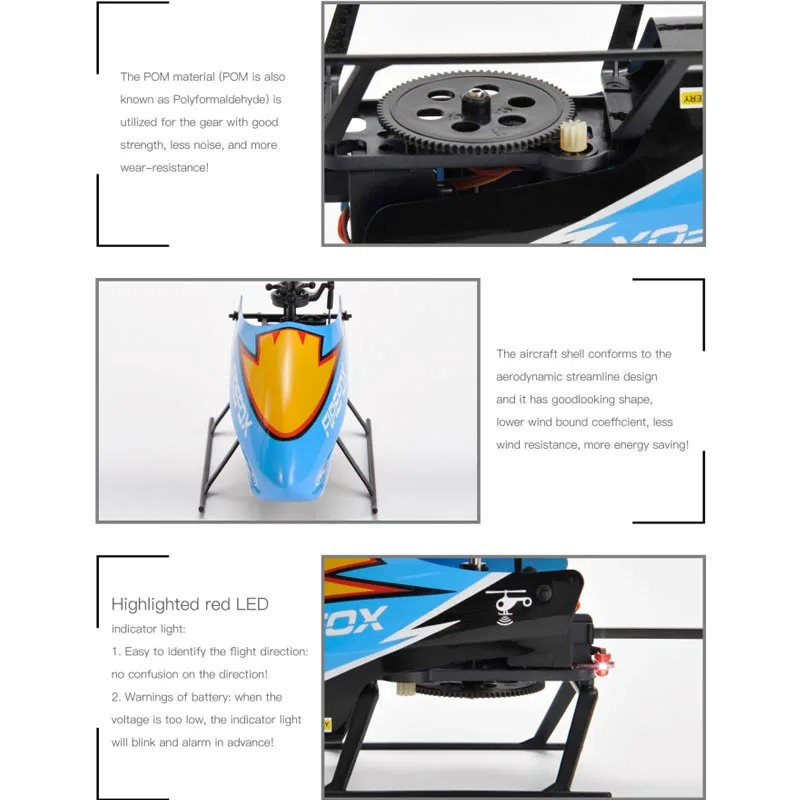 C129 4CH RC Helicopter RTF Automatic Stable Single Propeller Without Aileron Simulation Plane Model Toy Durable Long Flight Time