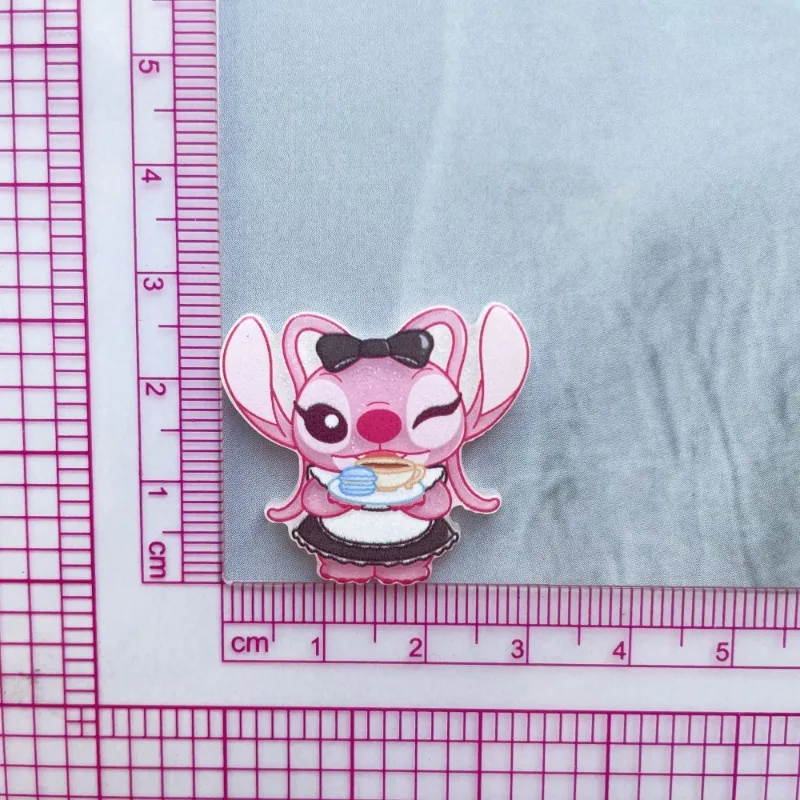 Stitch Angel cartoon cute creative personality cute kawaii high value acrylic magnetic peripherals refrigerator magnet ornaments