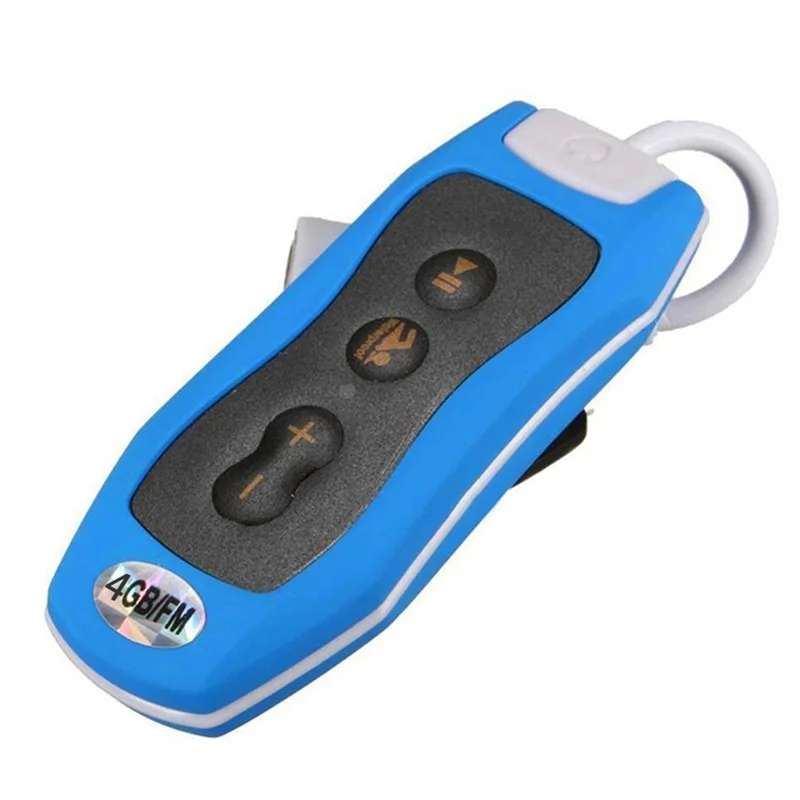 

HOT Waterproof IPX8 Clip MP3 Player FM Radio Stereo Sound Swimming Diving Surfing Cycling Sport Music Player with FM(C)