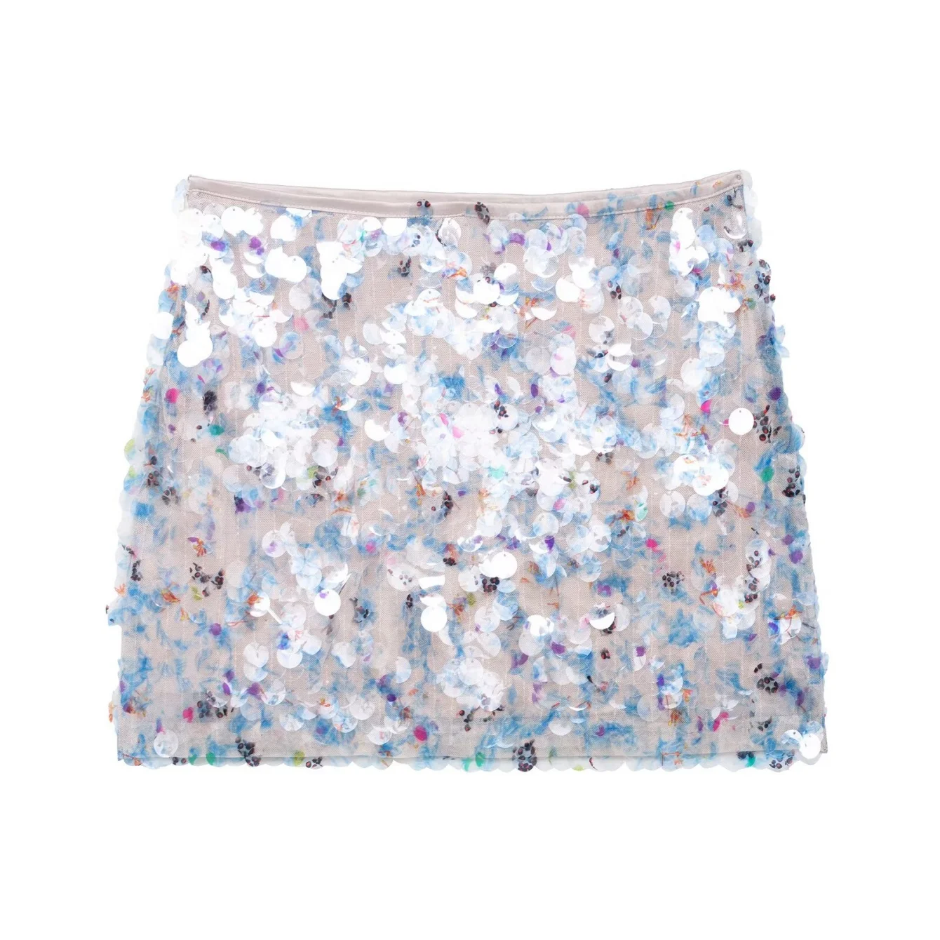 2025 Autumn Elegant Chic Sequin Mini Skirt Women's High Street Skirt Fashion Romantic Sexy Party Holidays Short Skirts