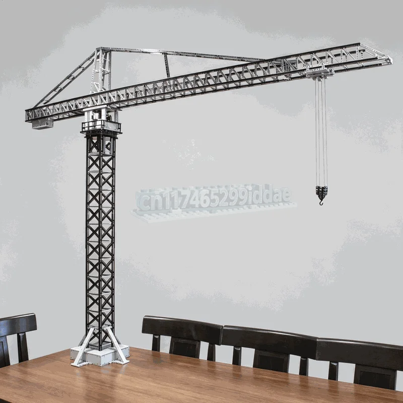 NEW 4857PCS Large Tower Crane Building Blocks Technical Construction Vehicle Model Remote Control DIY Assembly Toy Display Gift